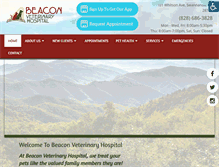 Tablet Screenshot of mybeaconvet.com